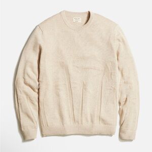 Marine Layer Re-Spun Scenic Crewneck Sweater in Oatmeal Size Large NWT